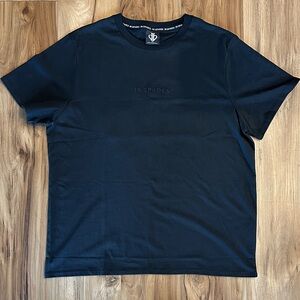 David Blane In Spades Black Short Sleeve Men's Tee Large embroidered detail NWOT